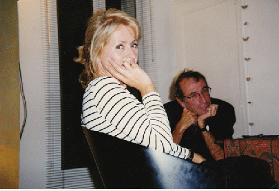 1998, Sophie et Daniel Bensaïd chez eux.